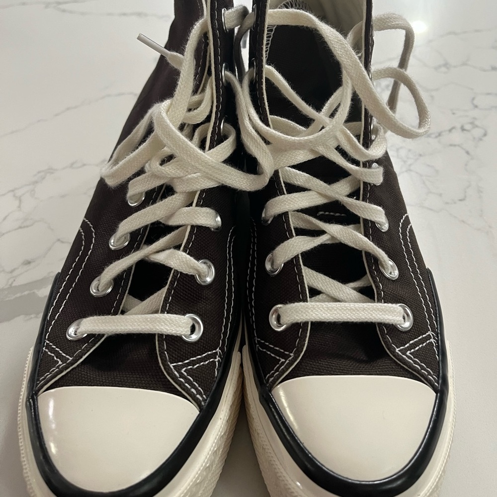 Brand New Platform Chocolate Brown Converse